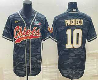 Men's Kansas City Chiefs #10 Isiah Pacheco Grey Camo With Super Bowl LVII Patch Cool Base Stitched Baseball Jersey,We sell and wholesale Men's Kansas City Chiefs #10 Isiah Pacheco Grey Camo With Super Bowl LVII Patch Cool Base Stitched Baseball Jersey on line form chian!